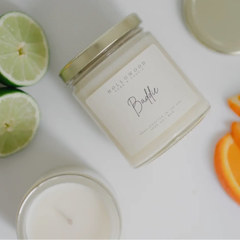 New Hollywood Home and Candle Baddie Summer 8oz Candle - Picture 4 of 6